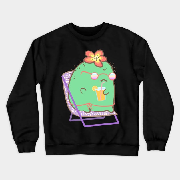 Guild Wars 2- Gourdon the Relaxing Choya Crewneck Sweatshirt by CaptainPoptop